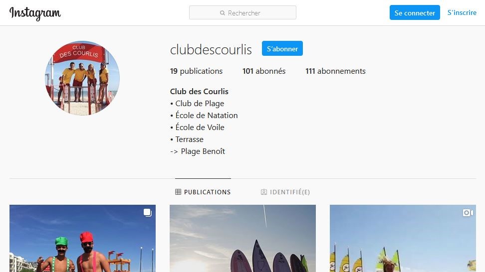 instagram du club des courlis